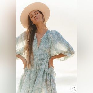 Kyra midi dress - sage